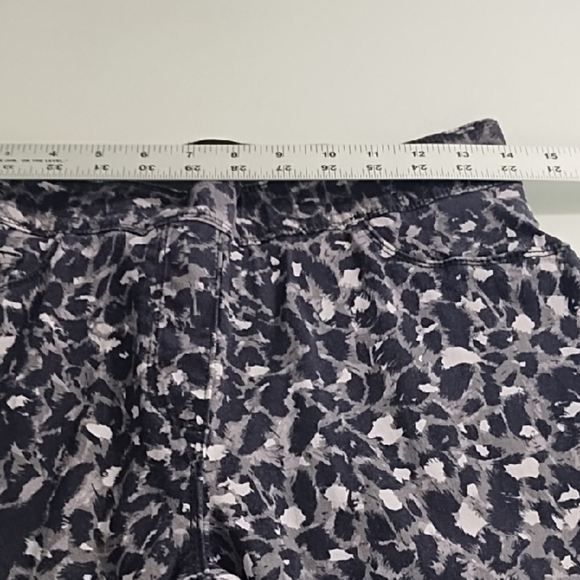 Leopard Grey & Black Soft Skinny Stretch Jeans Elastic Comfort Waist - Picture 7 of 11